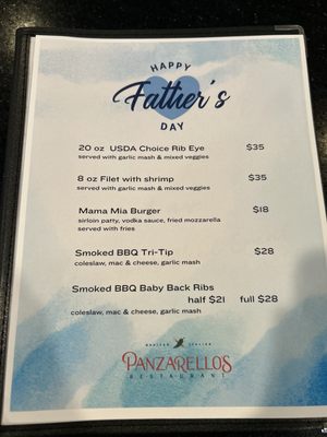 Menu photo 1 Panzarello's Restaurant Upland, CA Menu photo 1 Panzarello's Restaurant Upland, CA