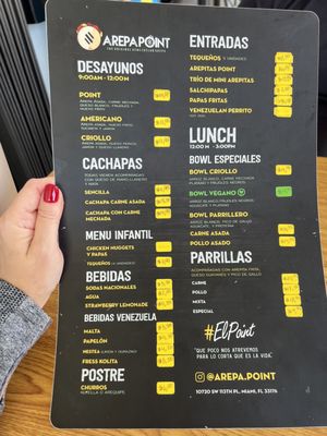 Menu photo 2 Arepa Point Miami, FL