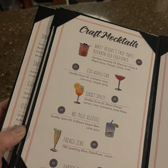 The Abbey Resort - Mocktail list at bar west - Venues & Event Spaces Near Me - Fontana, Wisconsin The Abbey Resort - Mocktail list at bar west - Venues & Event Spaces Near Me - Fontana, Wisconsin