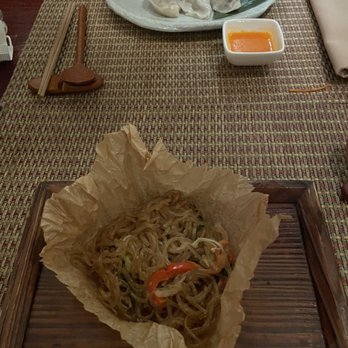 HanGawi - Soggy japchae - also the presentation appears lazy. They could've just pulled that out of the microwave. - Vegetarian Near Me - New York, New York HanGawi - Soggy japchae - also the presentation appears lazy. They could've just pulled that out of the microwave. - Vegetarian Near Me - New York, New York