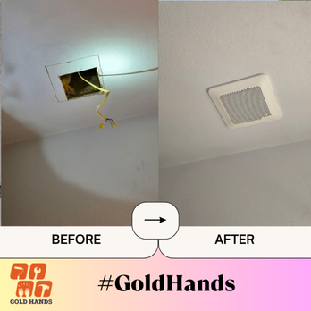Handyman Gold Hands - Before & After of Vent Grill Installation - Handyman Near Me