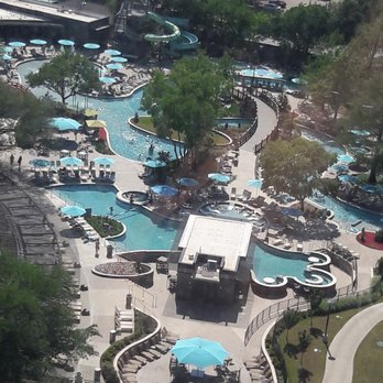 JadeWaters Hilton Anatole - My view from room - Swimming Pools Near Me - Dallas, Texas