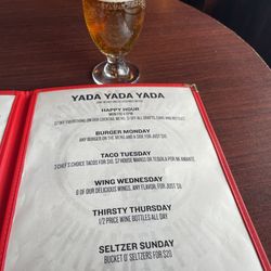 Taproom On 19th - Happy Hour Menu