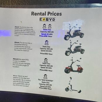 ERYD Scooter Rentals - Weight capacity - Scooter Rentals Near Me - Houston, Texas ERYD Scooter Rentals - Weight capacity - Scooter Rentals Near Me - Houston, Texas