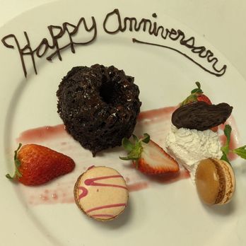 Red House - Mexican Hot Chocolate Cake, special for our Anniversary! Coconut macaroons, whipped cream, fresh strawberries, and a dark chocolate heart! - New American Near Me - Renton, Washington Red House - Mexican Hot Chocolate Cake, special for our Anniversary! Coconut macaroons, whipped cream, fresh strawberries, and a dark chocolate heart! - New American Near Me - Renton, Washington