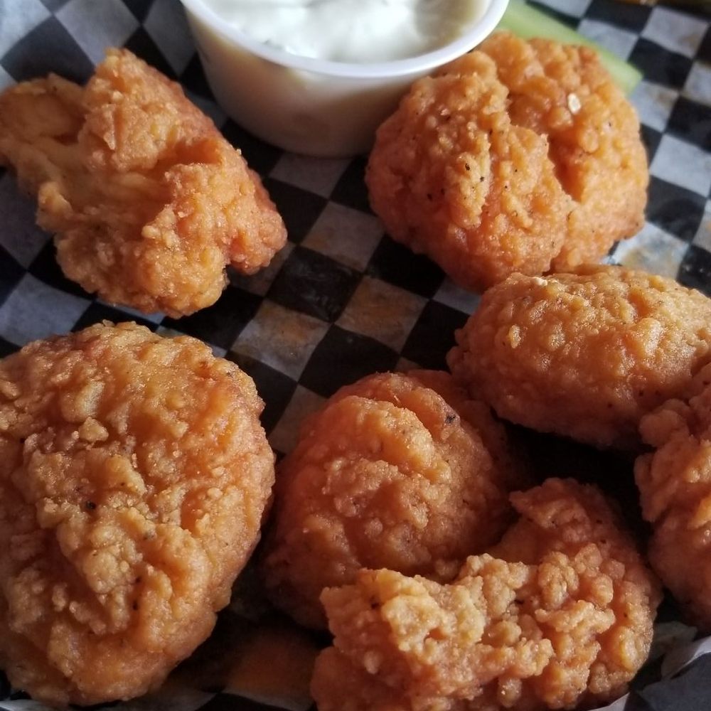 Indian Falls Log Cabin Restaurant - Boneless chicken bites - Burgers Near Me - Corfu, New York Indian Falls Log Cabin Restaurant - Boneless chicken bites - Burgers Near Me - Corfu, New York