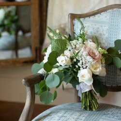Tilted Tulip Floristry - Romantic Bridal Bouquet - Roundtop, TX