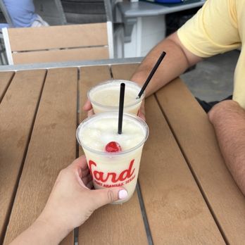 Sip Yard Bar - Pina colada with rum floater - Food Court Near Me - Port Aransas, Texas Sip Yard Bar - Pina colada with rum floater - Food Court Near Me - Port Aransas, Texas