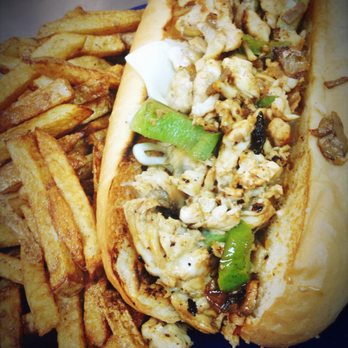 Blaney's Backyard Grille - Chicken Philly w Fries - Chicken Wings Near Me - Elgin, South Carolina Blaney's Backyard Grille - Chicken Philly w Fries - Chicken Wings Near Me - Elgin, South Carolina