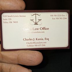 EZ Oklahoma Bankruptcy - Business card of law office