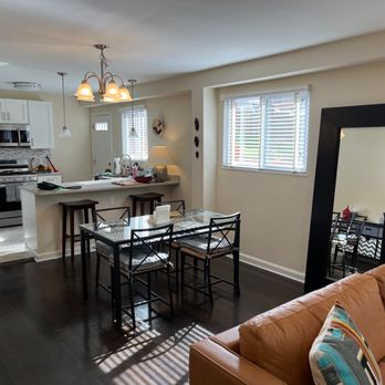 Drywall & Home Restoration - Living, dining, and kitchen improved by Elder and the White House Painting team. - Painters Near Me - Silver Spring, Maryland