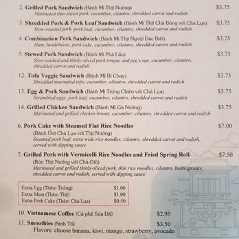 Thuan Phat - Menu - Vietnamese Near Me - San Rafael, California
