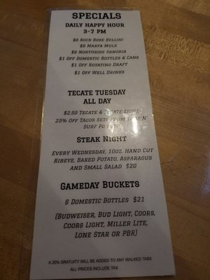 Menu photo 2 Lavaca Street Bar At Rock Rose Austin, TX Menu photo 2 Lavaca Street Bar At Rock Rose Austin, TX