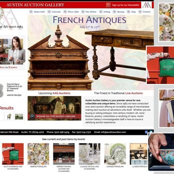Pallasart Web Design - Austin Auction Gallery - Web Design Near Me - Austin, Texas