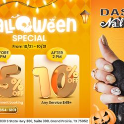Dash Nail Bar - HALLOWEEN SPECIAL
Get spooktacular with a fabulous offer at Dash Nail Bar!