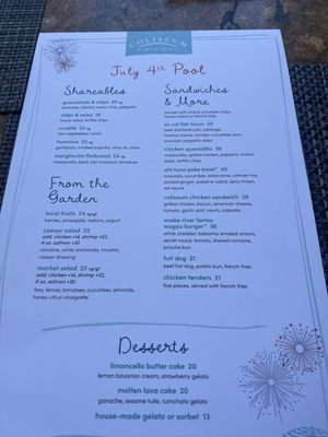 Menu photo 1 Coliseum Pool and Grill Newport Coast, CA Menu photo 1 Coliseum Pool and Grill Newport Coast, CA