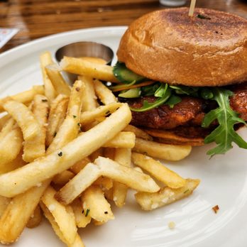 Benchmark - Spicy chicken sandwich - New American Near Me - Santa Ana, California