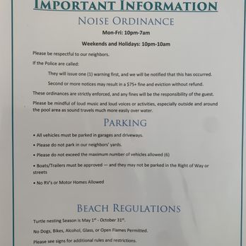 AMI Locals - Notice the noise ordinance hours however it does not apply to leaf blower right outside your bedroom window at 8:00 am Saturday morning. - Property Management Near Me - Anna Maria, Florida