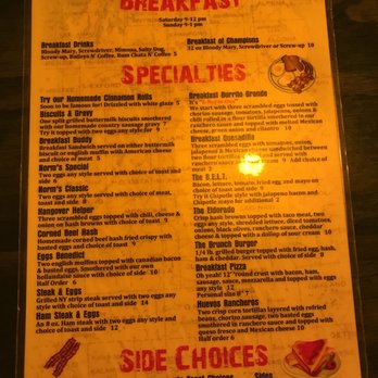 Norm's Wayside - Breakfast menu 1 - Pizza Near Me - Buffalo, Minnesota