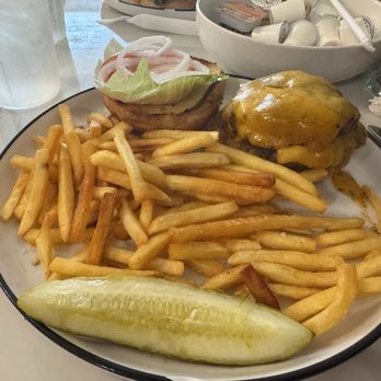 Palmer's Village Cafe - Double smash burger- good but not at all a smash burger - Breakfast & Brunch Near Me - St Simons Island, Georgia Palmer's Village Cafe - Double smash burger- good but not at all a smash burger - Breakfast & Brunch Near Me - St Simons Island, Georgia