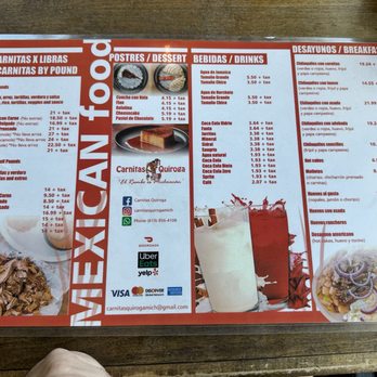 Carnitas Quiroga - Menu - Mexican Near Me - National City, California Carnitas Quiroga - Menu - Mexican Near Me - National City, California