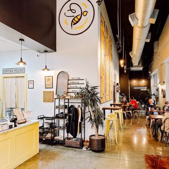 Buzz & Bites - the inside of a coffee shop - Coffee & Tea Near Me - Houston, Texas