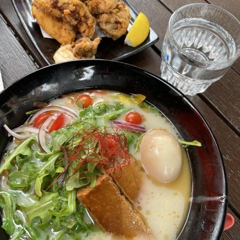 Ramen Izakaya Yu-Gen - Chicken Karaagre and Vegetable Ramen - Izakaya Near Me - Mountain View, California Ramen Izakaya Yu-Gen - Chicken Karaagre and Vegetable Ramen - Izakaya Near Me - Mountain View, California