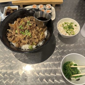 Musashi’s - Sukiyaki beef bowl - Sushi Bars Near Me - Corona, California
