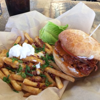 Miller Creek Cafe - Buffalo Crispy Chicken with loaded fries - awesome! - Burgers Near Me - Missoula, Montana