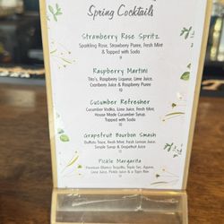 Seasonal cocktails