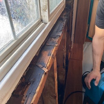 Preferred Restoration Services - Mold and water ate the window sill and destroyed a stud. - Damage Restoration Near Me - Tustin, California