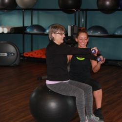 Tailwind Fitness - Our Trainer Jen with a client