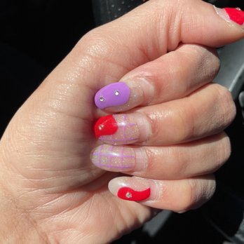 Nails Euphoria Avery Ranch - A month's worth of nail growth & these babies were still holding on! - Nail Salons Near Me - Austin, Texas