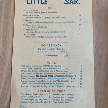 Little Bear - Drink menu - New American Near Me - Atlanta, Georgia Little Bear - Drink menu - New American Near Me - Atlanta, Georgia