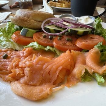 Nudy’s Cafe Swedesford - Lox & Cream Cheese Platter - Cafes Near Me - Berwyn, Pennsylvania