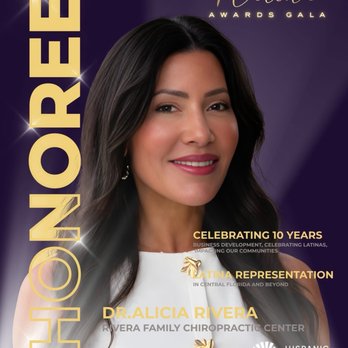 Rivera Family Chiropractic Center - Dr.Alicia Rivera , Latina Awards Nominee. - Chiropractors Near Me - Deltona, Florida Rivera Family Chiropractic Center - Dr.Alicia Rivera , Latina Awards Nominee. - Chiropractors Near Me - Deltona, Florida