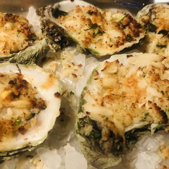 Down Under Restaurant - Oysters topped with fresh crab meat. - Seafood Near Me - Fernandina Beach, Florida