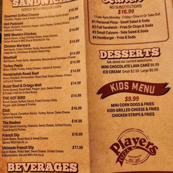 Player's Pizza - Menu - Pizza Near Me - Anderson, California Player's Pizza - Menu - Pizza Near Me - Anderson, California