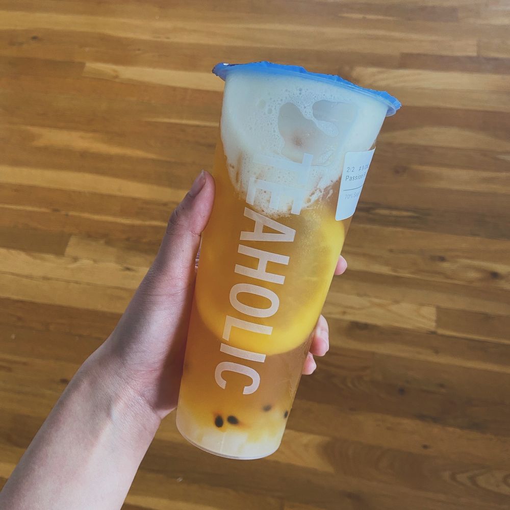 Teaholic - Passion fruit blast - Bubble Tea Near Me - Cambridge, Massachusetts Teaholic - Passion fruit blast - Bubble Tea Near Me - Cambridge, Massachusetts