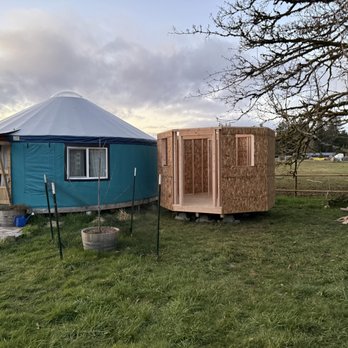 ShedPros - One of our current projects in Thurston County is taking shape. We love doing all kinds of custom structures. - Sheds & Outdoor Storage Near Me - Olympia, Washington