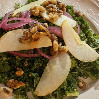 Home Bistro - Kale and apple salad with walnuts and pickled onion - New American Near Me - Cleveland, Ohio Home Bistro - Kale and apple salad with walnuts and pickled onion - New American Near Me - Cleveland, Ohio
