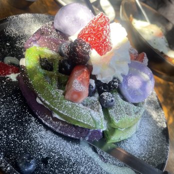 Bone Kettle - Pandan & ube waffles - Breakfast & Brunch Near Me - Pasadena, California