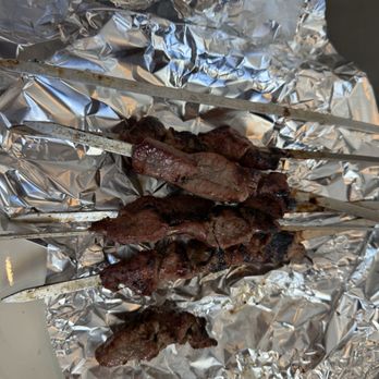 Kunduz Kabab - 6 pieces lamb skewers, really salty warning - Middle Eastern Near Me - Concord, California