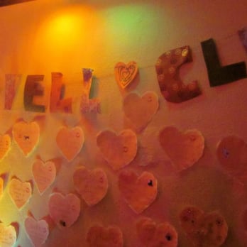 Campbell Club - a wall covered in hearts - University Housing Near Me - Eugene, Oregon