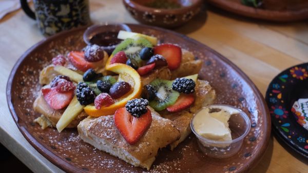 Los Chilaquiles Mexican Breakfast by null