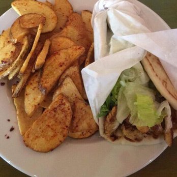 Zayna Mediterranean - Chicken schwarma sandwich with fries - Mediterranean Near Me - Tucson, Arizona Zayna Mediterranean - Chicken schwarma sandwich with fries - Mediterranean Near Me - Tucson, Arizona