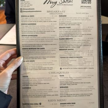 Muy Salsas - Menu - 1/8/26 - Mexican Near Me - Los Alamos, New Mexico