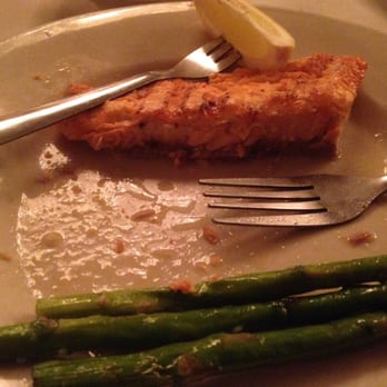Georgine's - Half of my salmon and asparagus - New American Near Me - Bristol, Pennsylvania