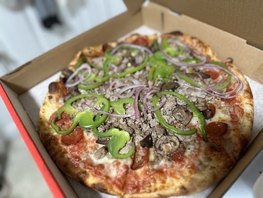 Dough Counter Pizza by null