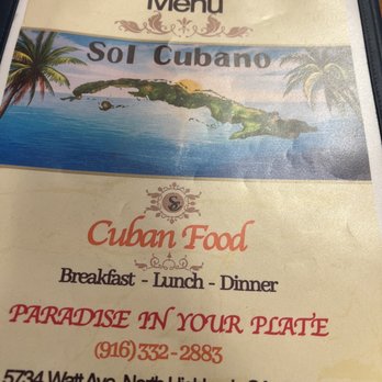 Sol Cubano - Menu - Cuban Near Me - North Highlands, California Sol Cubano - Menu - Cuban Near Me - North Highlands, California